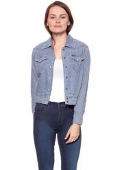 DAMSKA KURTKA JEANSOWA WRANGLER SHACKET PINK TINT W5254LWYX. Różowe kurtki Wrangler, s, bez wzorów, z jeansu, bez kaptura. Za 169.99 zł.