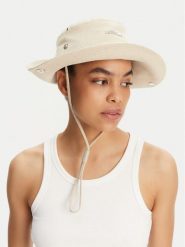 JACQUEMUS Kapelusz 25E255AC7215113 Beżowy. Brązowe kapelusze JACQUEMUS, bez wzorów, ze lnu. Za 949.99 zł.