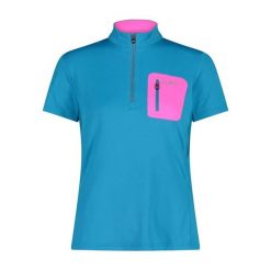 Koszulka damska rowerowe CMP 3C89456T. Niebieskie t-shirty sportowe CMP, m, bez wzorów, bez ramiączek. W wyprzedaży za 139.99 zł.