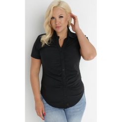 Czarna Koszula Galothea. Czarne koszule Born2be, xl, bez wzorów, z bawełny, eleganckie, bez kołnierzyka, bez ramiączek. W wyprzedaży za 64.99 zł.