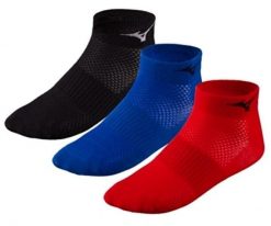 Skarpety do biegania dla dorosłych Mizuno Training Mid 3P. Czarne skarpetki Mizuno, bez wzorów, z elastanu. Za 49.99 zł.