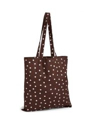 Pieces Shopper bag "Mira" w kolorze brązowo-białym - 40 x 42 cm rozmiar: onesize. Białe shopper bag Pieces, bez wzorów, z bawełny, na ramię, bez dodatków. Za 56.95 zł.