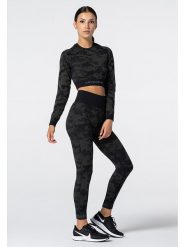 Carpatree Koszulka sportowa "Camo Seamless" w kolorze khaki rozmiar: M. Brązowe t-shirty sportowe Carpatree, m, bez wzorów, z materiału, bez ramiączek, outdoorowe. Za 106.38 zł.