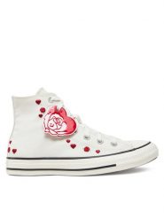 Converse Trampki Chuck Taylor All Star Roses A13650C Biały. Białe trampki Converse, bez wzorów, z materiału, retro, bez zapięcia. Za 249.99 zł.
