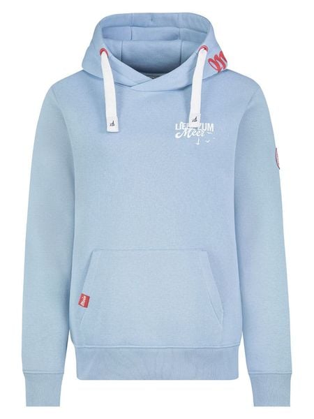 Eight2Nine Bluza w kolorze błękitnym rozmiar: S. Niebieskie bluzy Eight2Nine, s, bez wzorów, z bawełny, bez ramiączek, z kapturem. Za 91.99 zł.