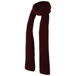 Szalik żebrowany damski, jeden rozmiar. Czerwone szaliki i kominy SARLINI, na zimę, bez wzorów, z dzianiny, eleganckie. Za 148.10 zł.