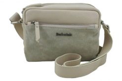 Listonoszka skórzana BARBERINI'S j. beżowa 788/1-10. Brązowe shopper bag Barberinis, bez wzorów, ze skóry, casualowe, małe, zamszowe, bez dodatków. Za 199.99 zł.