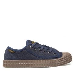 Trampki G-Star Raw. Niebieskie trampki G-Star Raw, bez wzorów, retro, bez zapięcia. Za 319.99 zł.