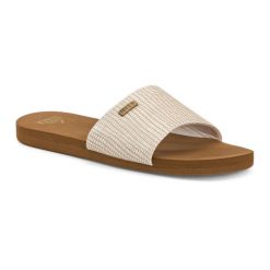 Klapki basenowe damskie REEF Bliss Nights Slide. Czarne klapki Reef, bez wzorów, bez obcasa, bez zapięcia. Za 119.99 zł.
