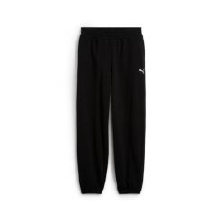Spodnie Puma Wardrobe Ess Relaxed Tr Cl. Czarne spodnie dresowe Puma, bez wzorów, długie. Za 249.99 zł.