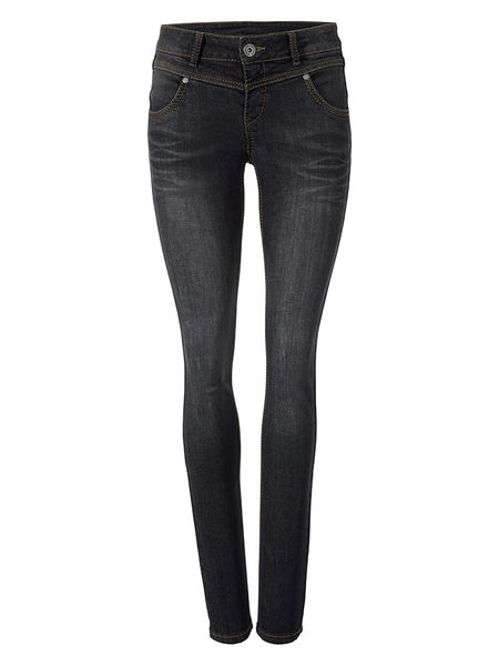 Heine Dżinsy - Skinny fit - w kolorze czarnym rozmiar: W24. Czarne jeansy Heine, bez wzorów. Za 48.16 zł.