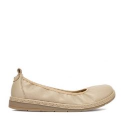 Baleriny Lasocki. Brązowe baleriny Lasocki, bez wzorów, bez obcasa, bez zapięcia. Za 199.99 zł.