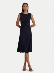 LAUREN RALPH LAUREN Sukienka codzienna 250872090004 Granatowy Regular Fit. Niebieskie sukienki Lauren Ralph Lauren, na co dzień, bez wzorów, z syntetyku, bez kołnierzyka, bez ramiączek, proste. Za 519.99 zł.
