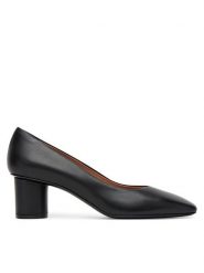 Pollini Czółenka SA10125M0NTC0000 Czarny. Czarne czółenka Pollini, bez wzorów, ze skóry, bez obcasa, bez zapięcia. Za 1,259.00 zł.