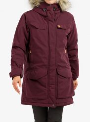 Płaszcz damski Fjallraven Nuuk Parka. Czerwone płaszcze Fjällräven, na zimę, m, bez wzorów, z futra, bez kaptura. Za 1,846.89 zł.