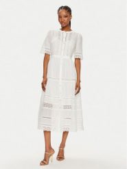 Gap Sukienka letnia 880287-02 Biały Regular Fit. Białe sukienki GAP, xxs, bez wzorów, z bawełny, bez kołnierzyka, bez ramiączek. Za 569.99 zł.