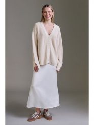 Cotton Candy Kardigan w kolorze kremowym rozmiar: S. Brązowe swetry Cotton Candy, s, bez wzorów, z bawełny, bez ramiączek. Za 192.33 zł.