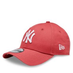 Czapka New Era. Czerwone czapki z daszkiem New Era, bez wzorów. Za 129.99 zł.