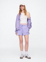 GAP Szorty dresowe w kolorze lawendowym rozmiar: XXL. Różowe szorty GAP, bez wzorów, z dresówki, z podwyższonym stanem. Za 43.99 zł.