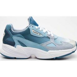 Sneakersy skórzane niebieskie Adidas Falcon W EF1963 - niebieski. Niebieskie buty sportowe lifestyle adidas, bez wzorów, sportowe, bez zapięcia. Za 399.99 zł.