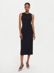 Max Mara Leisure Sukienka codzienna Emilia 2426626027 Czarny Slim Fit. Czarne sukienki Max Mara Leisure, na co dzień, s, bez wzorów, z syntetyku, bez kołnierzyka, bez ramiączek, proste. Za 429.99 zł.