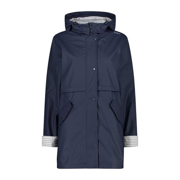 Kurtka przeciwdeszczowa damska z kapturem CMP. Niebieskie kurtki przeciwdeszczowe CMP, bez wzorów, z puchu, z kapturem, trekkingowe. Za 306.50 zł.