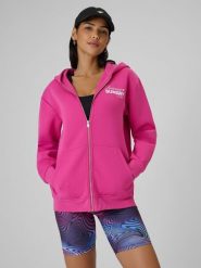 4F Bluza dresowa regular z kapturem damska - różowa L. Czerwone bluzy z kapturem 4f, l, bez wzorów, z dresówki, z kapturem. Za 249.99 zł.