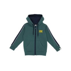 Bluza miękka z kaptur na co dzień na siłownię. Zielone bluzy LEONE 1947 APPAREL, bez wzorów, z bawełny, sportowe, bez ramiączek, bez kaptura. W wyprzedaży za 136.83 zł.