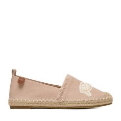 Espadryle Roxy. Brązowe espadryle Roxy, bez wzorów, bez obcasa. Za 119.99 zł.