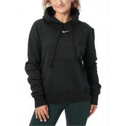 Bluza damska Nike Sportswear Phoenix Fleece. Białe bluzy Nike, bez wzorów, bez kaptura, na fitness i siłownię. Za 269.99 zł.