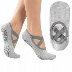 Skarpetki do jogi i pilatesu myga Gripped. Szare skarpetki MYGA, bez wzorów, z materiału. Za 39.00 zł.
