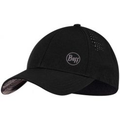 Czapka z daszkiem BUFF SUMMIT CAP IKUT. Czarne czapki z daszkiem Buff, bez wzorów, sportowe. W wyprzedaży za 104.93 zł.