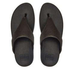 Japonki FitFlop. Czarne japonki FitFlop, bez wzorów. Za 369.99 zł.