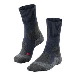 Skarpetki damskie Falke TK1. Niebieskie skarpetki Falke, bez wzorów, z elastanu. Za 161.50 zł.