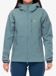 Kurtka softshell damska Fjallraven Bergtagen Stretch Jacket. Niebieskie kurtki przejściowe sportowe Fjällräven, s, bez wzorów, z materiału, bez kaptura, trekkingowe. Za 1,055.99 zł.