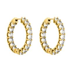 Purelei Purelei Kolczyki Kółka Shimmer Kolczyki koła 1 ct Damski. Czerwone kolczyki Purelei, z cyrkonią, pozłacane. Za 162.69 zł.