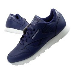 Buty sportowe damskie Reebok Classic. Fioletowe buty treningowe Reebok, bez wzorów, z gumy, bez zapięcia, trekkingowe, reebok classic. Za 119.00 zł.