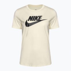 Koszulka damska Nike Sportswear Club Essentials Logo. Białe t-shirty sportowe Nike, m, bez wzorów, bez ramiączek. Za 129.99 zł.
