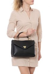 Lia Biassoni Skórzana torebka "Valsesia" w kolorze czarnym - 26 x 23 x 8 cm rozmiar: onesize. Czarne torebki klasyczne Lia Biassoni, bez wzorów, z materiału, bez dodatków. Za 304.99 zł.