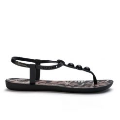 Sandały damskie Ipanema 83729 CLASS CONECTA II FEM. Czarne sandały Ipanema, bez wzorów, z materiału, eleganckie, bez obcasa, bez zapięcia. Za 69.00 zł.