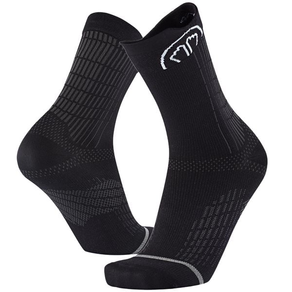 Skarpety do biegania dla doroslych Sidas Run Anatomic Crew wysokosc goleni. Czarne skarpetki SIDAS, bez wzorów, z elastanu. Za 83.00 zł.