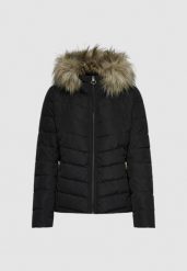 Kurtka puchowa Kobieta ONLY ONLELLAN QUILTED HOOD CC OTW. Czarne kurtki ONLY, na zimę, s, z aplikacjami, z futra, eleganckie, bez kaptura. Za 403.90 zł.