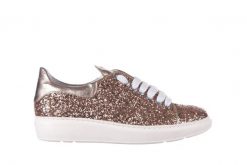 Trampki Bayla-185 185 103 Glitter Złoty, Skóra naturalna - 40. Żółte trampki Bayla, z aplikacjami, z jeansu, eleganckie, bez zapięcia. W wyprzedaży za 89.10 zł.