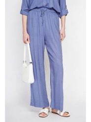 ASSUILI Lniane spodnie w kolorze niebieskim rozmiar: 38. Niebieskie spodnie materiałowe Assuili, bez wzorów, ze lnu. Za 130.99 zł.