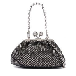 Torebka Weekend Max Mara. Czarne kopertówki Weekend Max Mara, bez wzorów, wizytowe, bez dodatków. Za 989.99 zł.