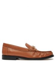 Tommy Hilfiger Mokasyny Soft Leather Horsebit Loafer FW0FW08414 Pomarańczowy. Brązowe mokasyny Tommy Hilfiger, bez wzorów, ze skóry. Za 449.99 zł.