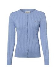 Gant Kardigan Kobiety Bawełna niebieski, XS. Niebieskie swetry Gant, xs, bez wzorów, z bawełny, eleganckie, bez ramiączek. Za 749.95 zł.