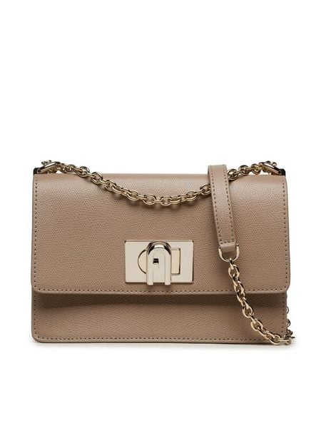 Furla Torebka 1927 BAFKACO-ARE000-1257S-1-007-20-BG-B Brązowy. Brązowe kopertówki Furla, bez wzorów, ze skóry, wizytowe, bez dodatków. Za 959.00 zł.