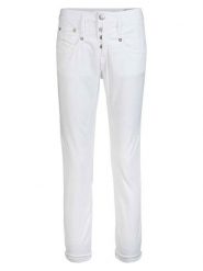 Herrlicher Spodnie w kolorze białym rozmiar: W29. Białe spodnie materiałowe Herrlicher, bez wzorów, z materiału, klasyczne. Za 195.99 zł.