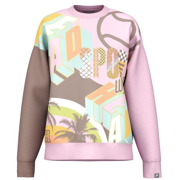 Bluza z okrągłym dekoltem Head Motion Print. Czerwone bluzy Head, na lato, xl, bez wzorów, z bawełny, bez ramiączek, bez kaptura. Za 445.00 zł.